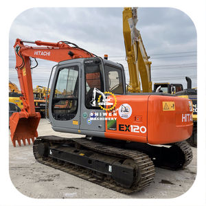 Excavadora Hitachi EX120 de buen estado, excavadora de motor Original de cubo nuevo usado de 12 toneladas, bomba de caja de cambios en Stock de 2, 0 - Product Image 1