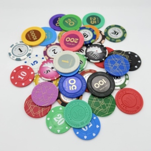 Jetons <span class=keywords><strong>de</strong></span> <span class=keywords><strong>poker</strong></span> <span class=keywords><strong>de</strong></span> casino bien équilibrés, durables pour une utilisation prolongée - Product Image 2