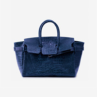 Sac à main de luxe vintage imprimé crocodile platine 2026 Nouveau sac fourre-tout polyvalent grande capacité pour femme avec fermeture éclair