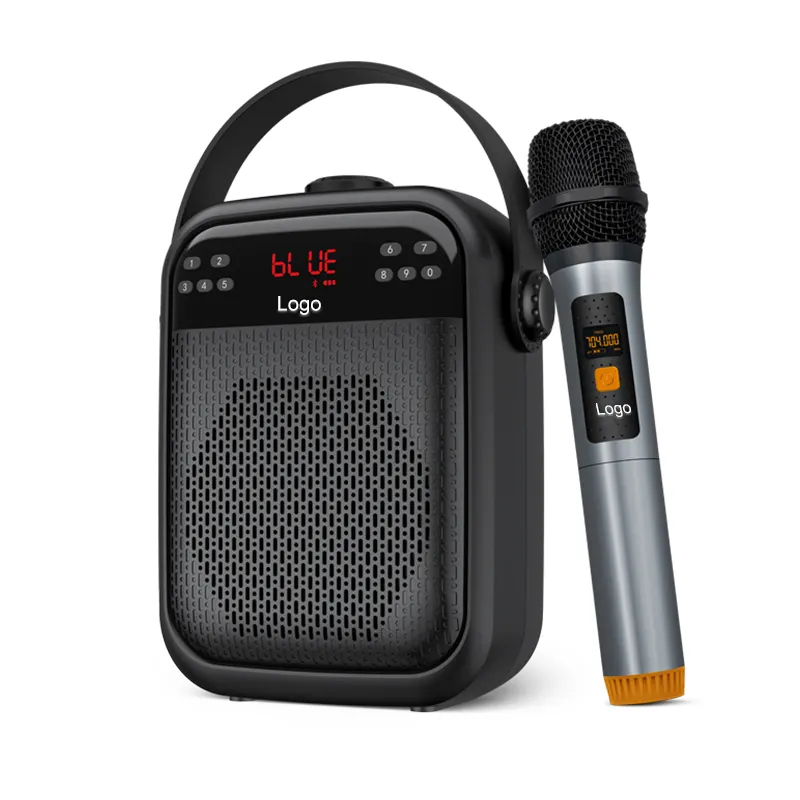 Shidu H6 Number Keypad Design Meeting Speaker FM Radio Player UHF Wireless Microphone Bluetooth Karaoke Speaker Speaker