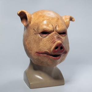 Máscara de Látex Ecológica de Cabeza de Cerdo de Terror para Disfraz de Mascarada, Cosplay de Animal, Cara Completa, con Logotipo Personalizado, para Fiesta de Halloween 2026 - Product Image 4