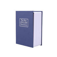 Nouveauté : Coffre-fort dissimulé en forme de mini-dictionnaire avec serrure à clé, tirelire pour argent liquide et pièces de monnaie, et rangement secret 115x80x45mm