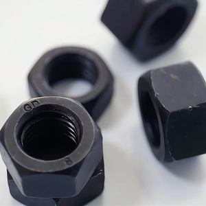 Tuercas Hexagonales de Alta Resistencia M5 M6 M8 M10 M12 M16 M20 M24 M27 M30 - M52 - M80, Tuercas de Acero al Carbono con Recubrimiento de Zinc Negro <span class=keywords><strong>DIN934</strong></span> - Product Image 5
