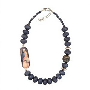 Best Quality Handmade Resin <b>Necklace</b> Irregular Shape Multicolor Beads Fashion Stylish Design Jewelry <b>Statement</b> Piece for Woman - Product Image 2