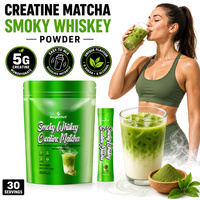 AegleWell Créatine Monohydrate Matcha en Poudre – Complément pour Performance Sportive – 5g par Sachet – 0 Sucre, 0 Glucides, 5 Calories – 30 Sachets – 150g