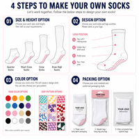Chaussettes de trampoline de marque, chaussettes antidérapantes en coton pour femmes, motif jacquard coloré à la cheville, nouvelle collection East Crew, chaussettes personnalisées antidérapantes