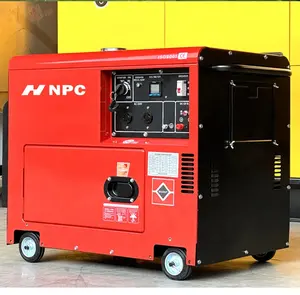 Npc 220V 380V Elektrische Diesel Generator 60Hz 7kw Voor Thuisgebruik Back-Up 7.5kva Generator