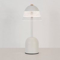 Lampe de table à LED rechargeable sans fil moderne en gros Lampe de bureau en métal à commande tactile pour restaurant, hôtel et bureau