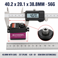 Servo Gear Titanium XQ-POWER XQ-RS413 13KG 180 Derajat Tahan Air 56g Digital Pan Tilt Lengan Robot RC Boat 6V