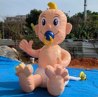 Prix bon marché personnalisé 3m de haut ballon gonflable pour bébé modèle de poupée Holland