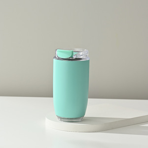 Taza de viaje térmica de café al vacío de acero inoxidable con doble pared en forma de U para ir a la cafetería taza térmica taza de café - Product Image 1