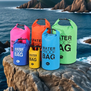 กระเป๋ากันน้ำ 2L 5L 10L 30L PVC สำหรับว่ายน้ำกลางแจ้ง ดำน้ำ ใส่ของ สำหรับใช้ที่ชายหาด ล่องแก่ง สระว่ายน้ำ - Product Image 1