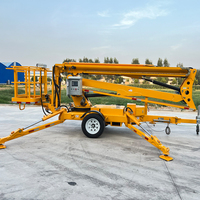 Nacelle élévatrice articulée mobile remorquable 10-24m pour travaux en hauteur à vendre avec certifications CE ISO