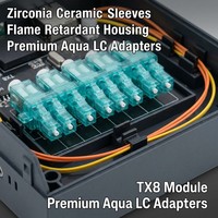 Module cassette HEADWAY 8 cœurs MPO vers LC Duplex Multimode OM4 OM3 1x MPO Mâle vers 4x LC Panneau de brassage fibre optique TX8