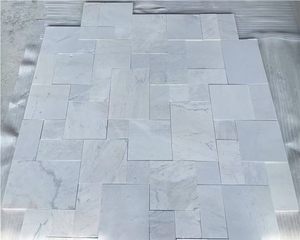 Carreaux à motifs français en marbre blanc du Vietnam - Product Image 5