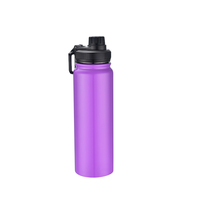 Bouteille à vide isolée murale en acier inoxydable 304 Bouteille d'eau pour sports de plein air de grande capacité
