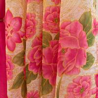 Ensemble de 6 rideaux de fenêtre 54x84 pouces, rideaux voilages à œillets à motifs floraux avec 2 panneaux imprimés, 2 panneaux unis et 2 attaches.