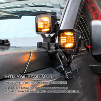 Support de fixation LEDIYTE OEM pour éclairage de montant A de Jeep, camion, SUV – Support pour phares LED, feux antibrouillard, feux de route – Fournisseur en gros