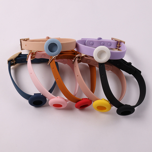 Suministros para mascotas <span class=keywords><strong>Collar</strong></span> de perro impermeable Soporte de etiqueta de aire <span class=keywords><strong>Collar</strong></span> de perro de Pvc antipérdida colorido personalizado con soporte de caja de etiqueta de aire - Product Image 2