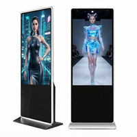 Pantalla Táctil Ultra Delgada de Doble Cara para Señalización, de 32, 43, 49, 55, 65 y 75 Pulgadas, Ultra HD, para Alquiler, Fácil Instalación