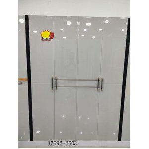 Modern Minimalist Wardrobe <b>Cabinet</b> with Drawers Flat Panel Hinged Doors MDF Material Freestanding <b>Bedroom</b> Furniture 37692-2503 - Product Image 1