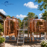 Tonsen 500L 1000L 1500L 2000L Brasserie en acier inoxydable à 3 cuves 5HL-20HL Équipement de brassage de micro-bière Usine de brasserie