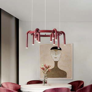 <span class=keywords><strong>Suspension</strong></span> LED industrielle américaine en fer forgé <span class=keywords><strong>rouge</strong></span> bordeaux, hauteur réglable, économe en énergie, pour <span class=keywords><strong>cuisine</strong></span> et projets de <span class=keywords><strong>suspension</strong></span> domestiques - Product Image 3