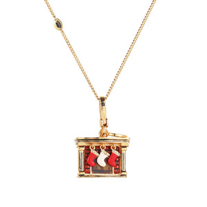Collar <span class=keywords><strong>colgante</strong></span> vintage esmaltado con diseño de <span class=keywords><strong>chimenea</strong></span> - Product Image 5