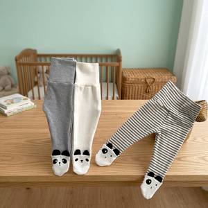 Collants pour bébé mignons, 100% coton, longueur intégrale, chaussettes pour nourrissons, respirantes, écologiques, vêtements décontractés pour le printemps, 0,5-3 ans - Product Image 2