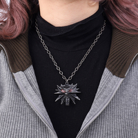 Hip Hop Bar Rock Animal Loup Tête Punk PVD En Alliage De Zinc Étanche Pendentif Collier Hommes De Mode Bijoux En Gros