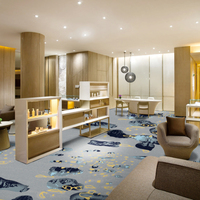 Otel Koridoru Sineması Wilton Axminster Naylon Baskı Makinesiyle Üretilmiş Duvardan Duvara Halı