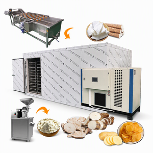 Grand équipement de séchage alimentaire, déshydrateur de légumes, éplucheur et trancheur d'igname, coupeuse et sécheuse de manioc - Product Image 1