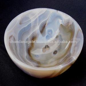 Cuenco de ágata de encaje Natural de Material de alta calidad, cuenco de piedra Natural, cuenco de cristal curativo de piedras preciosas para decoración, mayorista - Product Image 4