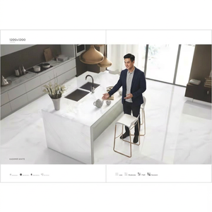 Vente en gros de carreaux vitrifiés émaillés de qualité supérieure 1200x1200 Carreaux de sol en porcelaine dalle de marbre de style japonais finition mate pour l'extérieur - Product Image 1