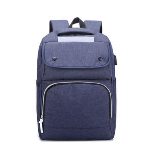 Sac à dos multifonctionnel pour homme tendance personnalisé avec chargement USB intelligent, sacs d'affaires en Oxford, fermeture à rabat, sac à dos souple - Product Image 1