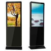 Máquina de Publicidad Digital CH, Kiosco Digital con Pantalla LCD Táctil Vertical, Soporte de Pie para Señalización Digital, Orientación en Ascensores y Comercios