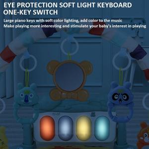 Ksf התינוק פעילות חינוכית מקורה לשחק פלייט חדר כושר עם תינוק זוחל פסנתר צעצוע צעצוע ילדים - Product Image 5