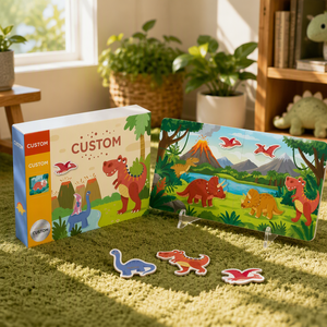 Giochi Educativi con Adesivi Riutilizzabili sul Mondo dei Dinosauri per l'Apprendimento Precoce - Product Image 5