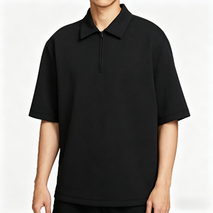 Custom Logo <b>Collar</b> <b>T</b>-<b>shirt</b> for Formal Men in Summer Simple Cotton Men's Clothing Leading Short Sleeved Loose Men's <b>T</b>-<b>shirts</b> - Product Image 1