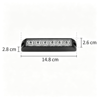 Barre lumineuse d'avertissement LED 6W ultra-lumineuse pour calandre, 12 modes stroboscopiques, boîtier en alliage d'aluminium, 5 couleurs, signal lumineux clignotant d'urgence pour camion