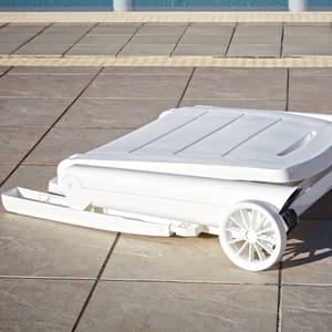 Lettino Prendisole Pieghevole Antibes per Terrazza e Piscina con Schienale Regolabile e Ruote - Product Image 5