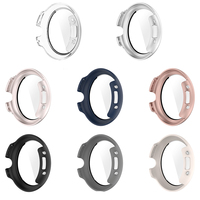 Étui de protection en verre trempé + PC pour Google Pixel Watch4, coque rigide pour Google Pixel Watch4, étui de montre en PC + verre 45 mm