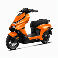Moto électrique CE 60V 72V 1000W 2000W 3000W à longue autonomie avec contrôle intelligent NFC, LED et Bluetooth, trottinette électrique pour adulte, personnalisable en usine