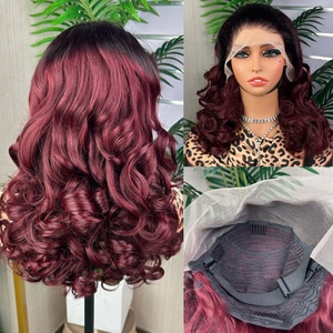 Peluca de Cabello Humano de Alta Calidad y Densidad Completa, Rizado Suelto y Elástico, SDD Super Double Drawn, Frontal Completo, 300% de Densidad - Product Image 1