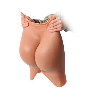 Culotte rembourrée pour femme, taille plus, 40 pouces de tour de taille, faux fessier et hanches, coussinets en silicone doux pour rehausser les fesses, plus épais, pour femme - Product Image 1