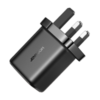 JOYROOM-Adaptateurs de Téléphone à Chargement Rapide avec Câble de Type C, UE, Royaume-Uni, à Port Unique Pd 25W