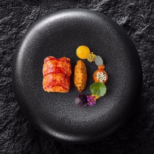 Assiette à sushi ovale en céramique de galets assiettes à manger plat Dim Sum bol à dessert disque de piqûre plateau de collation assiettes à steak de Style occidental - Product Image 5