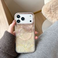 Coques de téléphone de style INS pour iPhone 15 Pro Max, motif marbré perlé dégradé, coque arrière compatible avec iPhone 13 Pro