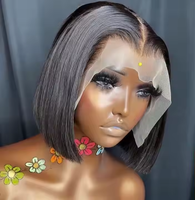 2*6 5*5 13*6 HD Hueso vietnamita Recto SDD Bob Peluca Glueless Straight Raw Vietnamita Bob con 4C Hairline Vietnamita Bob