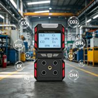 Détecteur de gaz professionnel MP400, moniteur de gaz CO H2S O2 LEL, compteur de gaz combustible rechargeable, détecteur de gaz multi 4 en 1